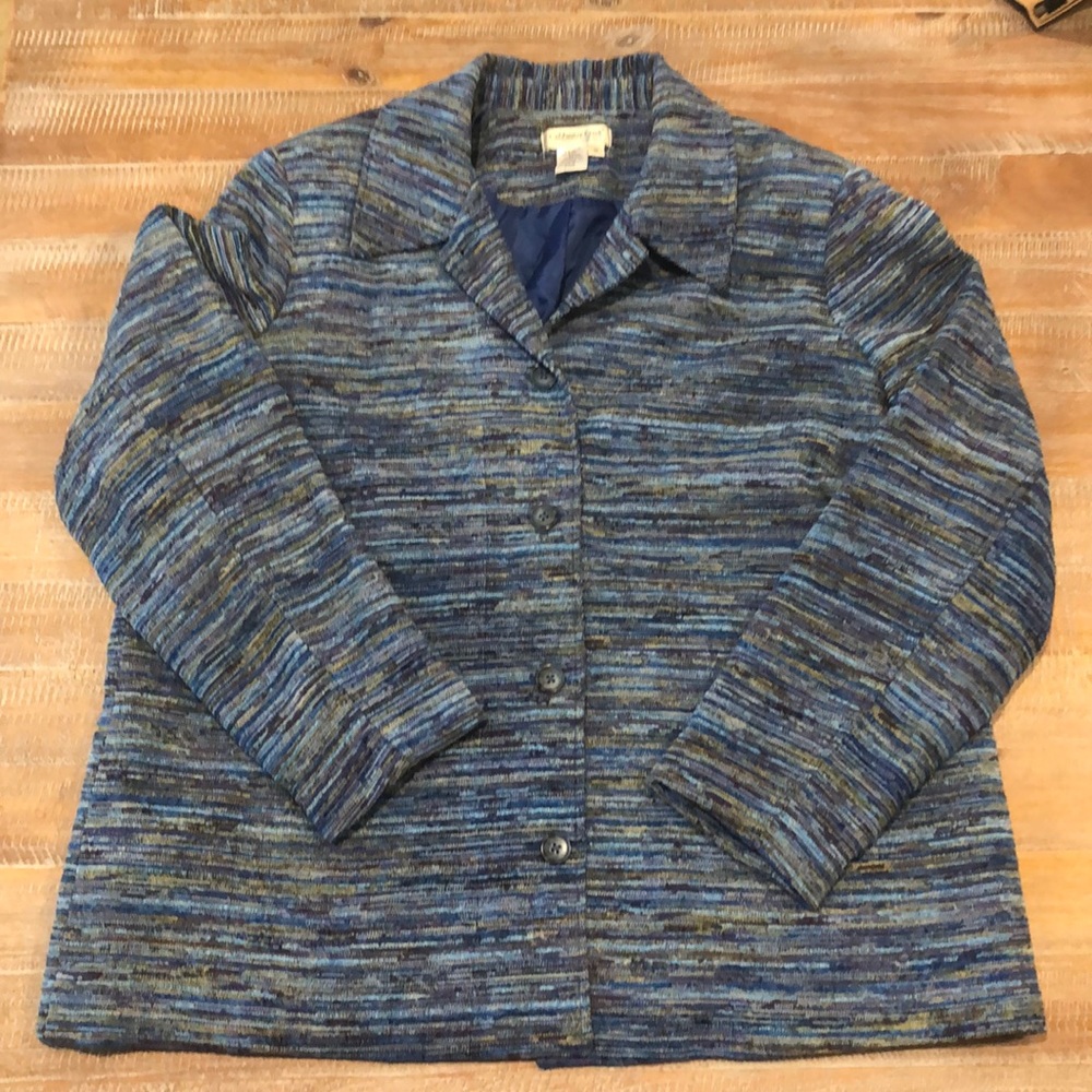 Coldwater creek blazer tweed jacket 1x